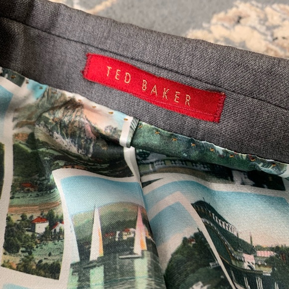 Men’s grey suit jacket, silk lined - Picture 4 of 4